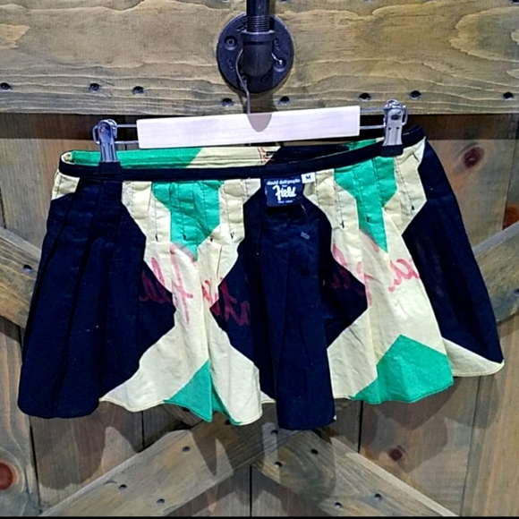 🇯🇲 Jamaican Flag Kilt Wrap Skirt "David Dalrymple for Patricia Field" / Medium - Picture 2 of 5